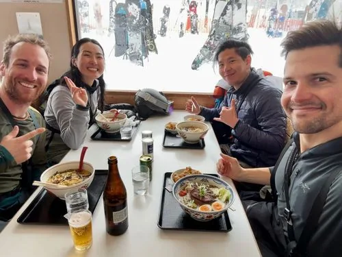 Bowls of ramen in Furano