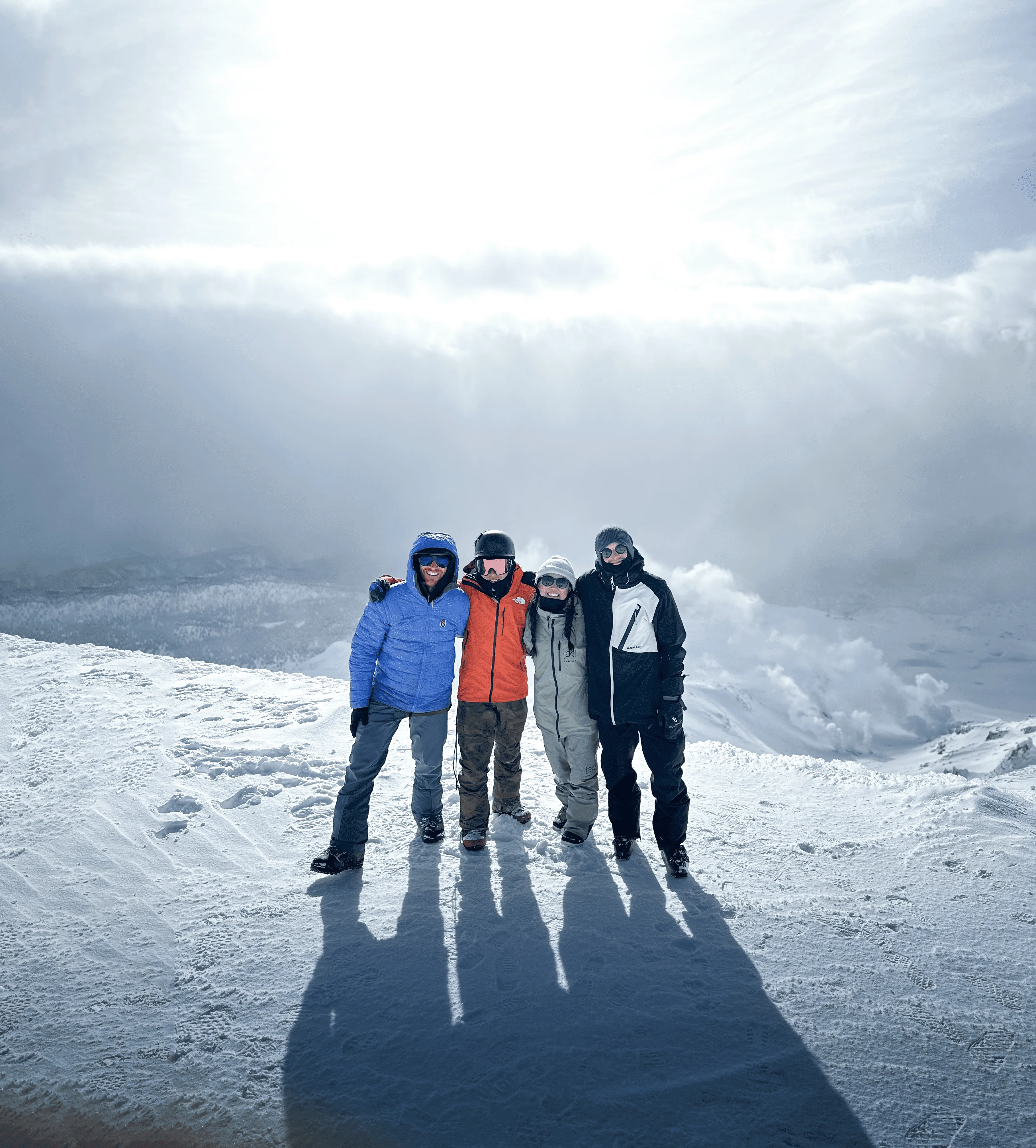 Niseko Nomads housemates in the snow