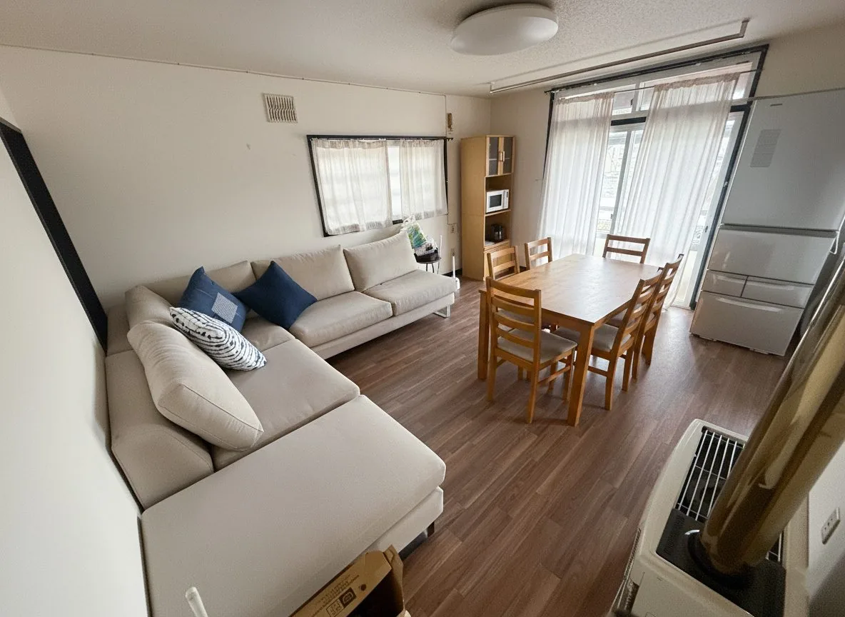 Kita house living room — workspace and lounge